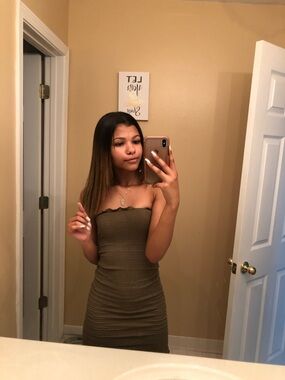 fashion nova olive strapless tube midi dress